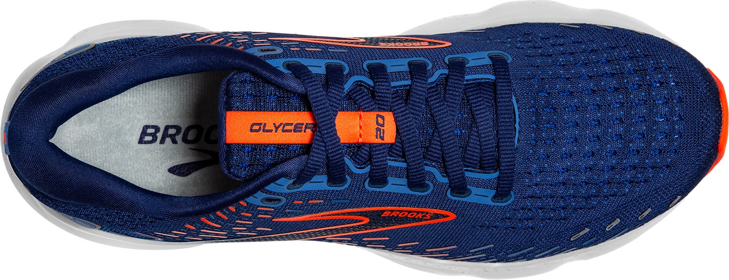 Brooks GLYCERIN 20 - Zapatillas de running neutras - blue depths palace  blue orange/azul 