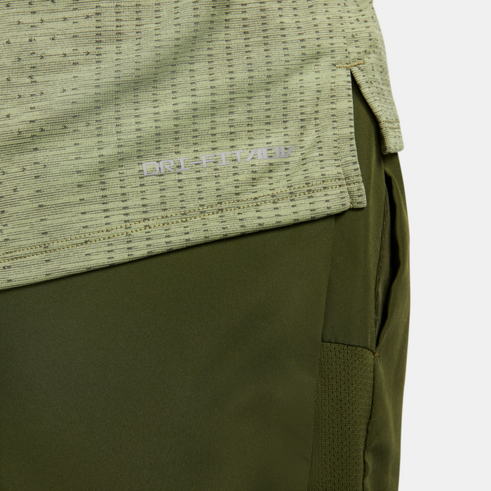 Men's DRI-FIT Techknit Ultra Short Sleeve Running Top (326 - Rough Green/Alligator/Reflective Silver)