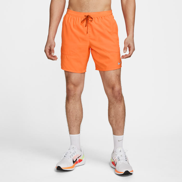 Men's DRI-FIT Stride 7" Shorts (885 - Bright Mandarin/Reflective Silver)