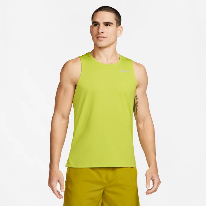 Men s DRI FIT Miler Running Tank 308 Bright Cactus Reflective