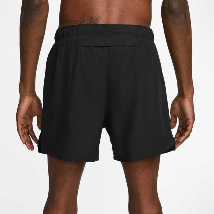 Men's DRI-FIT Challenger 5" Brief-Lined Shorts (010 - Black/Black/Black/Reflective Silver)