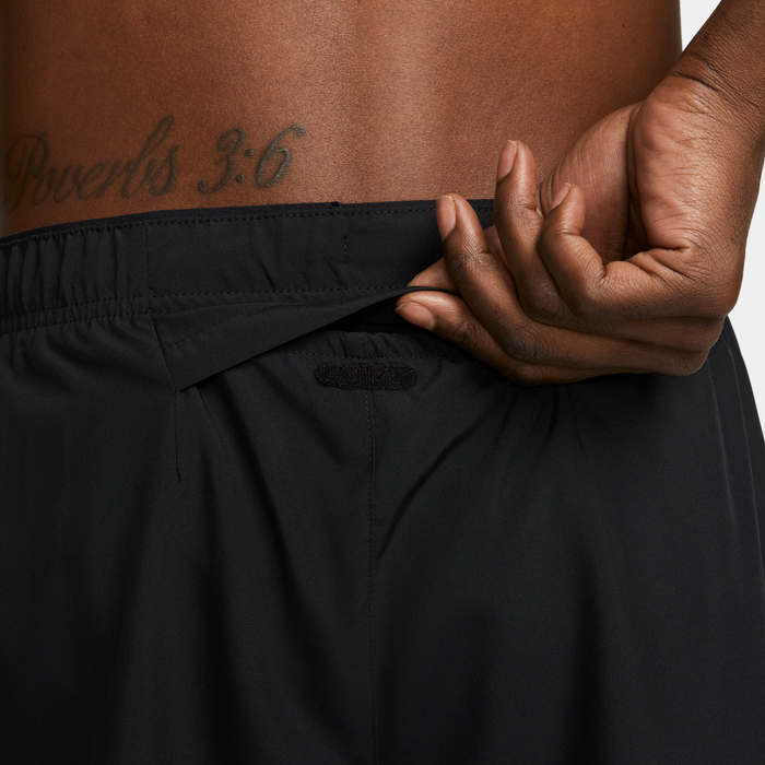 Men's DRI-FIT Challenger 5" Brief-Lined Shorts (010 - Black/Black/Black/Reflective Silver)