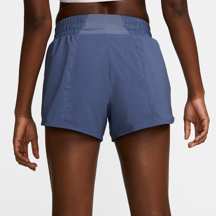 Women's DRI-FIT One Mid-Rise 3" Shorts (491 - Diffused Blue/Reflective Silver)