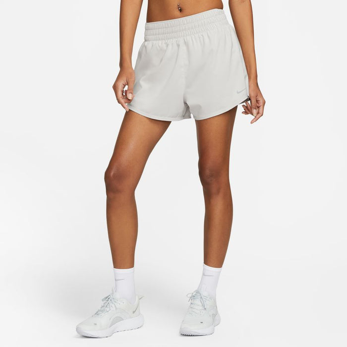 Women's DRI-FIT One High-Waisted 3" 2-in-1 Shorts (012 - LT Iron Ore/Reflective Silver)