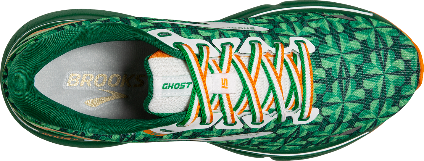 Men's Ghost 15 “Run Lucky” (371 - Green/White/Orange)