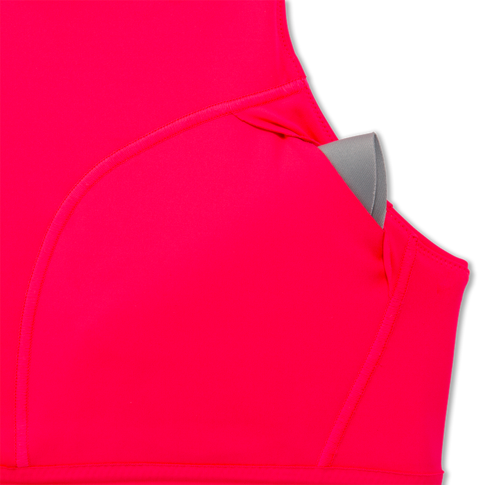 Women's Drive 3 Pocket Run Bra (620 - Hyper Pink) — TC Running Co