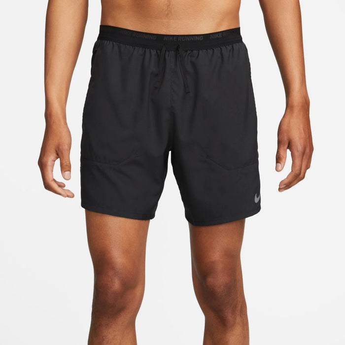 Men's DRI-FIT Stride 7" 2-in-1 Shorts (010 - Black/Black/Black/Reflective Silver)