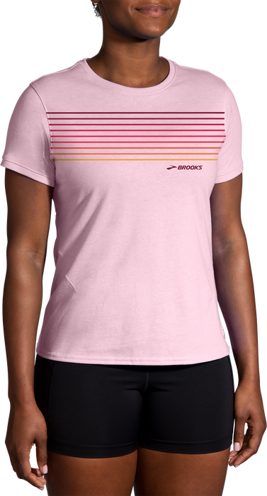 Women's Distance Short Sleeve 2.0 (677 - Quartz/Gradient Stripe)