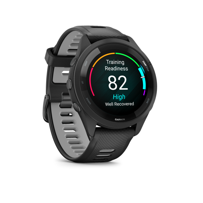 Forerunner® 265 (Black Bezel and Case with Black/Powder Gray Forerunner® 265 (Black Bezel and Case with Black/Powder Gray