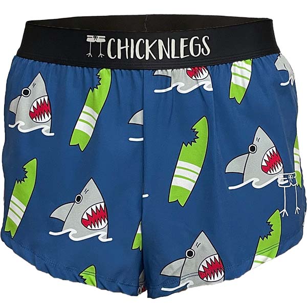 Men's Blue Sharks 2" Split Shorts
