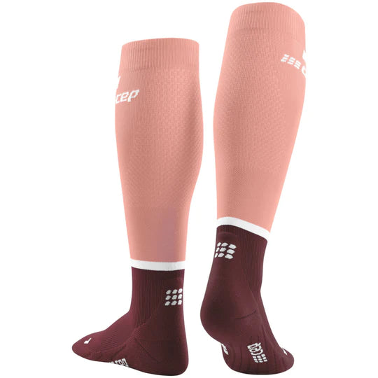 Women's Run Tall Socks 4.0 (Rose/Dark Red)