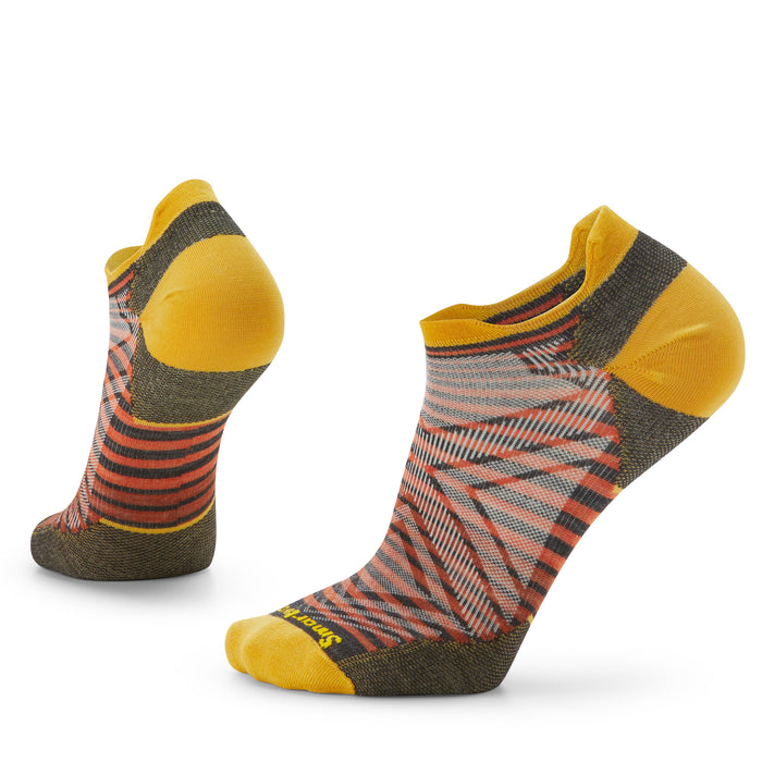 Run Zero Cushion Low Ankle Pattern Socks (Charcoal)