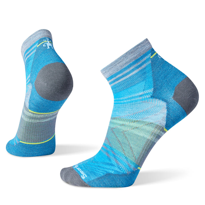 Run Zero Cushion Ankle Pattern Socks (Neptune Blue)