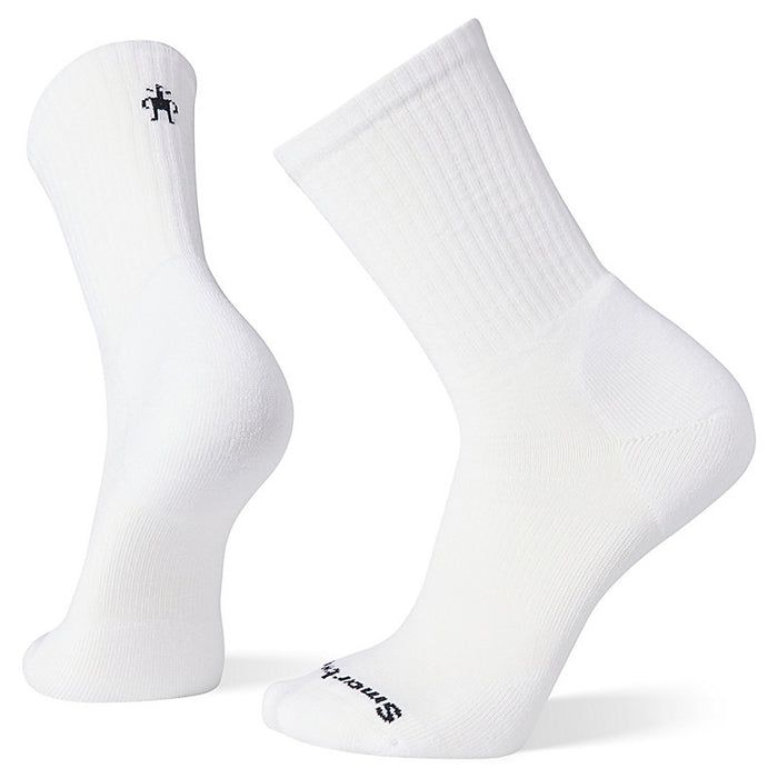 Athletic Targeted Cushion Crew Height Socks- White