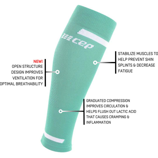 Women's Run Calf 4.0 Compression Sleeve (Ocean)