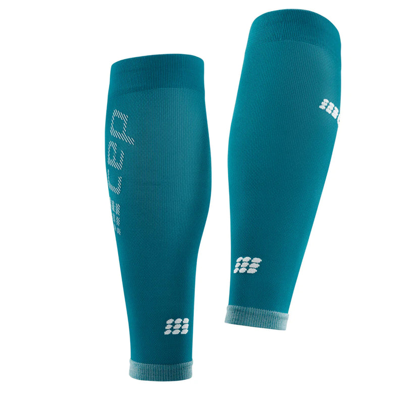 Women's Ultralight Compression Calf Sleeves (Petrol/Light Grey)