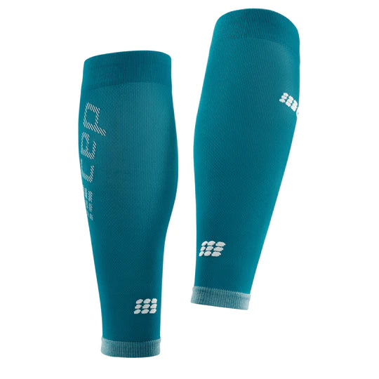 Men's Ultralight Compression Calf Sleeves (Petrol/Light Grey)