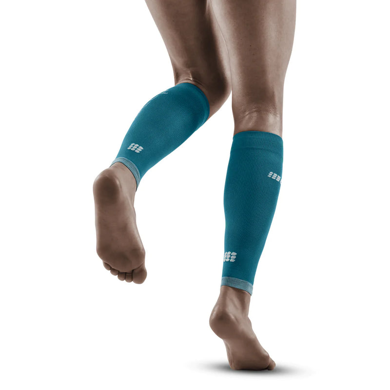 Women's Ultralight Compression Calf Sleeves (Petrol/Light Grey)