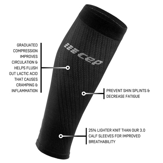 Men's Ultralight Compression Calf Sleeves (Black)