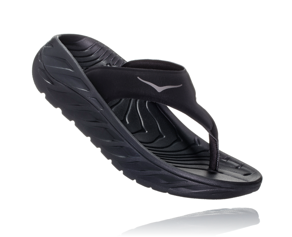Women's Ora Recovery Flip (BDGGR - Black/Dark Grey) — TC Running Co