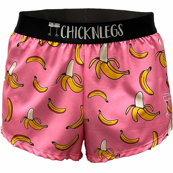 Men's Pink Bananas 2" Split Shorts