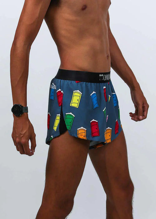 Men's Porta Potty 2" Split Shorts