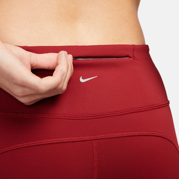 Nike Epic Luxe Running Leggings Womens Small Red Run Division
