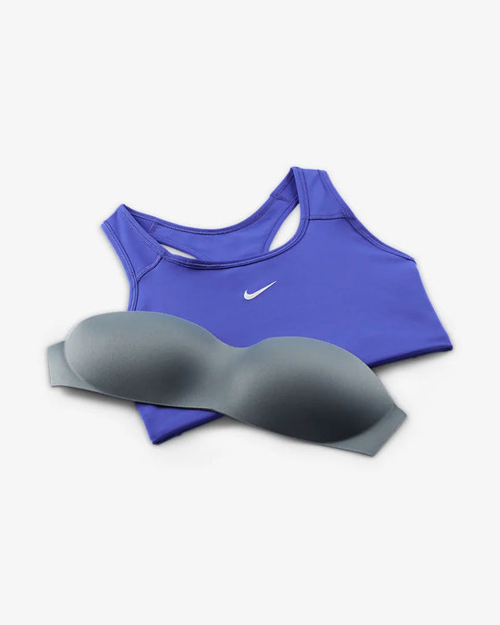 Blue Nike Swoosh Medium-Support Padded Sports Bra - JD Sports Singapore