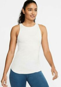 Women's DRI-FIT One Yoga Luxe Ribbed Tank (121 - Summit White)
