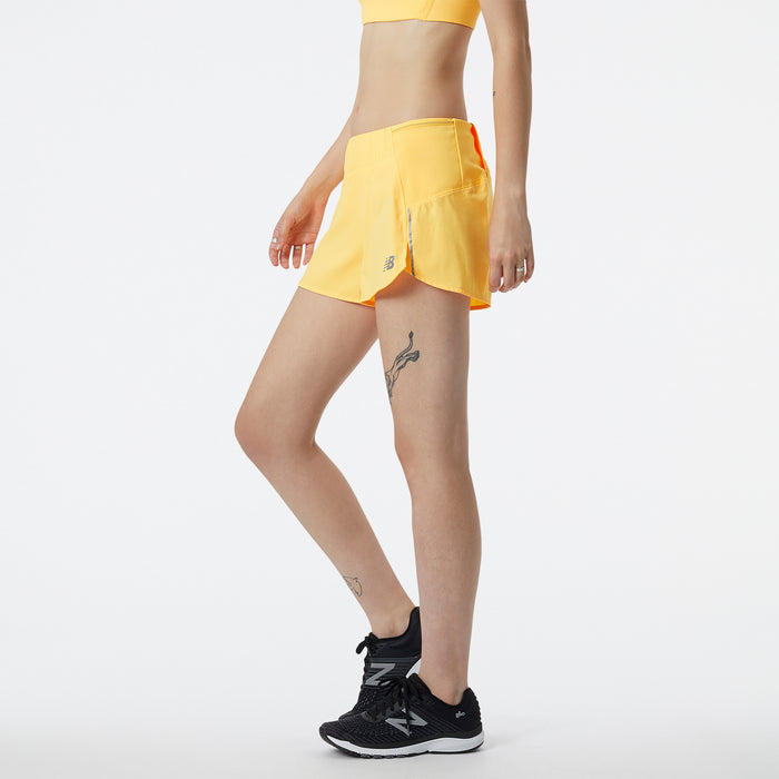 Women's Impact Run 3in Shorts (VAC - Vibrant Apricot)