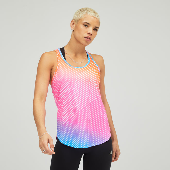 Women's Printed Accelerate Tank (MPT - Multicolor Print)